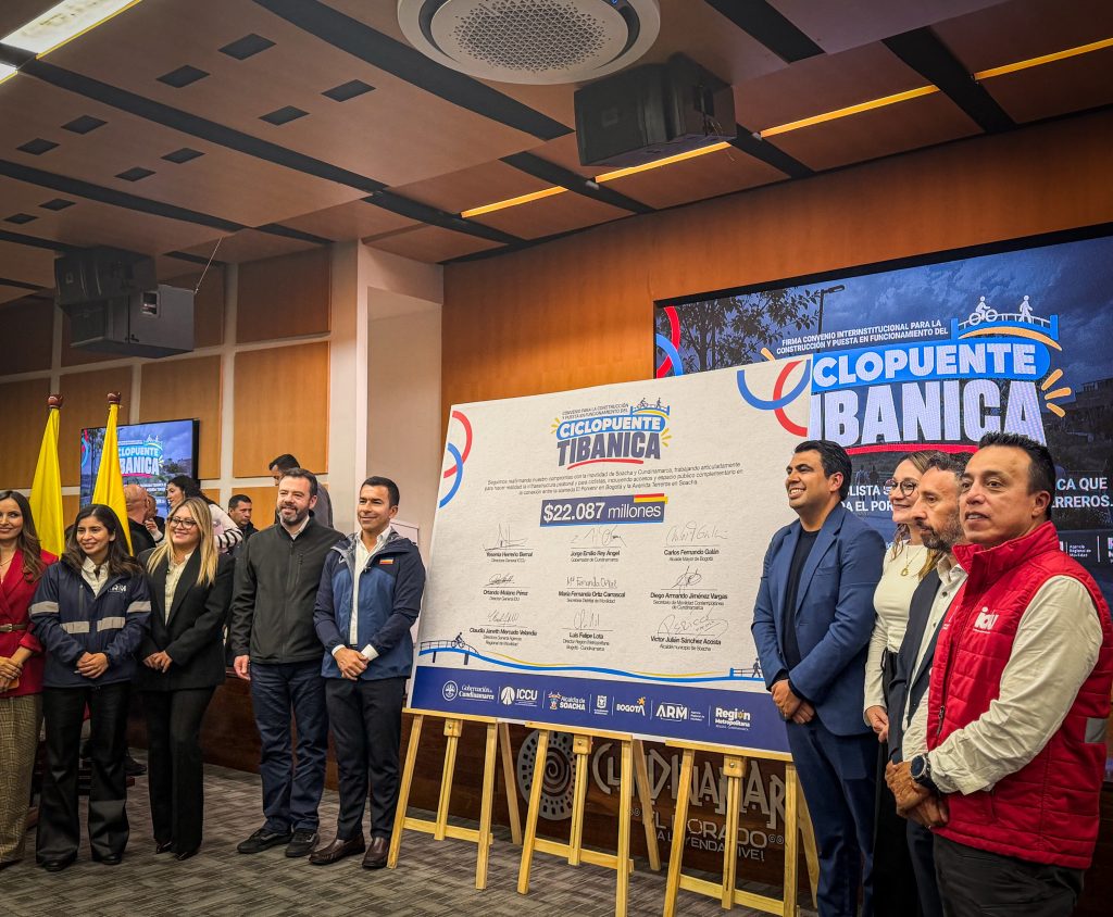 Soacha construye nuevas conexiones con Bogotá: $22.000 millones para el Ciclopuente Tibanica